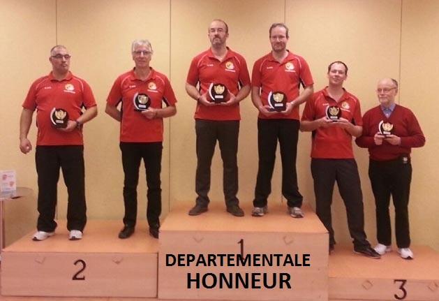 Podium honneur hommes departementale